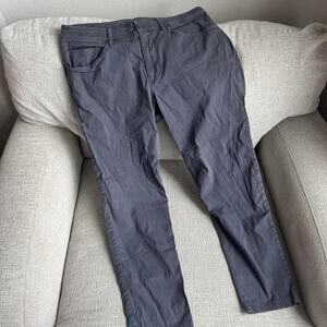 Grey straight leg chino pants